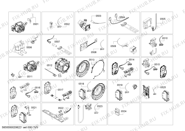 Схема №5 WM14U940TR с изображением Инструкция по эксплуатации для стиралки Siemens 18036820