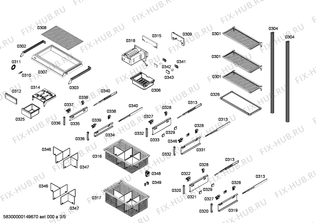 Схема №4 FIN30MIIL6 с изображением Плата для холодильной камеры Bosch 00684503