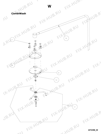 Схема №14 AFO 390 с изображением Дверка для комплектующей Whirlpool 483286012037