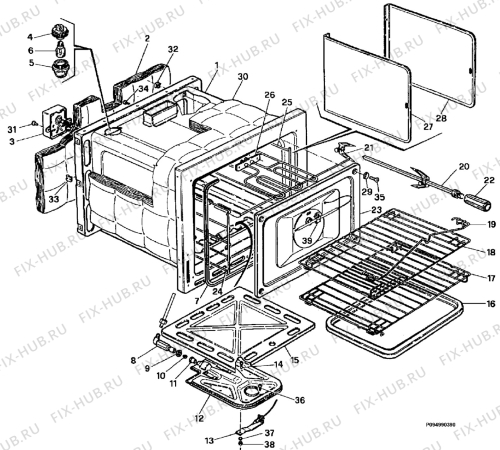 Схема №1 FBV21GA с изображением Диод Electrolux 50221206001