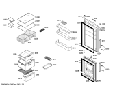 Схема №1 KGN34X43 с изображением Дверь морозильной камеры для холодильника Bosch 00684202