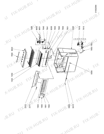 Схема №1 ADN 115 с изображением Вапорайзер для холодильной камеры Whirlpool 483286010515