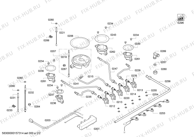 Взрыв-схема плиты (духовки) Bosch PPQ716B91V 4G+1W BO T70F 2011 - Схема узла 02