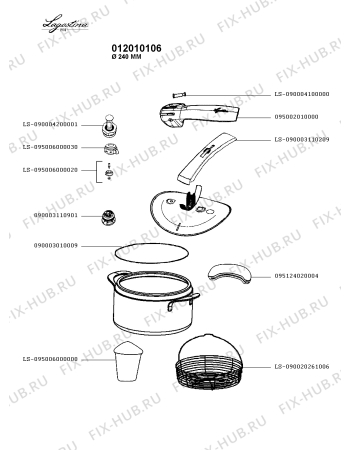 Схема №1 012010205 с изображением Кастрюля для духовки Seb LS-095006000020