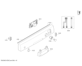 Схема №2 SMU40E42SK с изображением Передняя панель для посудомойки Bosch 00701359