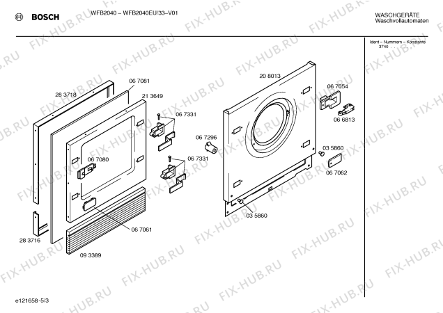 Схема №2 WFB2040EU с изображением Инструкция по эксплуатации для стиралки Bosch 00523673