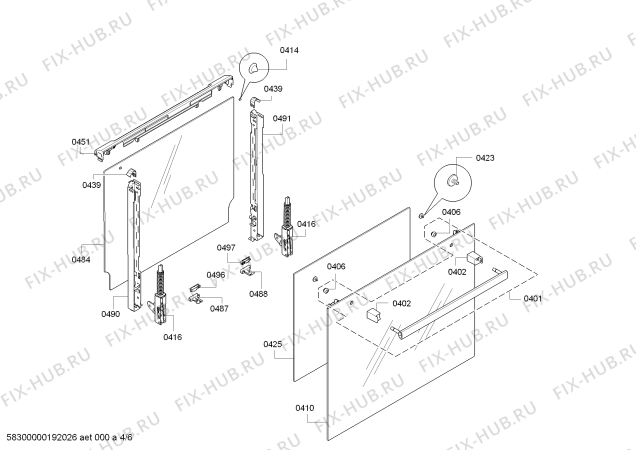 Схема №3 CF234653 с изображением Панель управления для плиты (духовки) Bosch 00747188