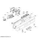 Схема №5 SGS44T12GB с изображением Панель управления для посудомоечной машины Bosch 00666551