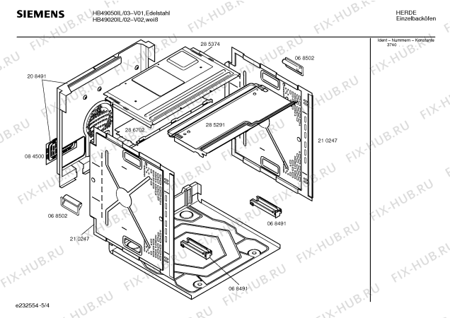 Схема №3 HB49050IL с изображением Панель управления для плиты (духовки) Siemens 00350307