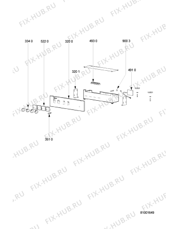 Схема №1 SR 3482 SW с изображением Держатель Whirlpool 481240448705