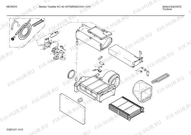 Схема №4 WTA2760 с изображением Кронштейн для сушильной машины Bosch 00032630