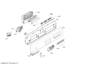 Схема №3 SE55M677GB с изображением Передняя панель для электропосудомоечной машины Siemens 00665051
