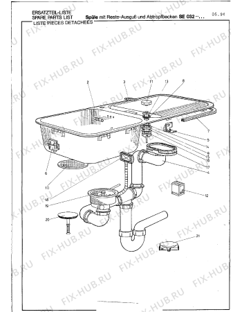Схема №3 SE032064 с изображением Решетка для плиты (духовки) Bosch 00292473