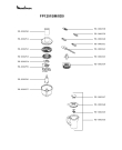 Схема №2 FP1251BM/8D0 с изображением Холдер для электрокомбайна Moulinex FS-000241