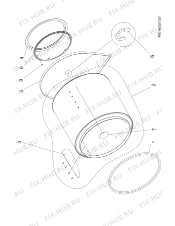 Взрыв-схема стиральной машины Electrolux TKSL5M102 - Схема узла Functional parts