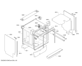 Схема №4 SN46T290SK с изображением Передняя панель для посудомойки Siemens 00700819