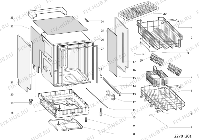 Схема №2 ADG271 (F093219) с изображением Микромодуль для посудомойки Indesit C00510219