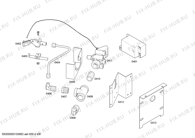 Схема №3 P24WKZS с изображением Горелка для электропечи Bosch 00143438