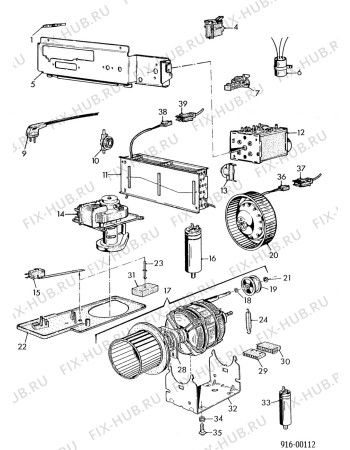 Взрыв-схема стиральной машины Faure LSK308W1 - Схема узла Electrical equipment