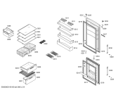 Схема №2 KG53NVW20N с изображением Дверь для холодильной камеры Siemens 00249198