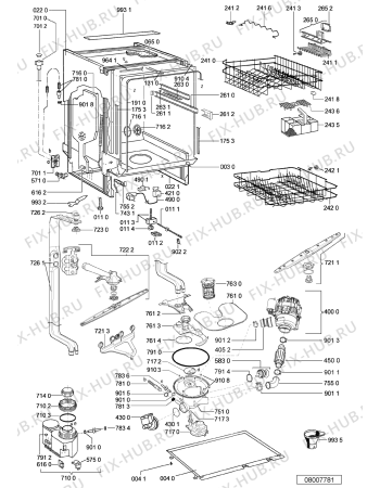 Схема №2 ADG 690 NB с изображением Обшивка для посудомоечной машины Whirlpool 480140100823