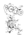 Схема №1 AWL 394/2 с изображением Бак (полубак) для стиралки Whirlpool 481241818219