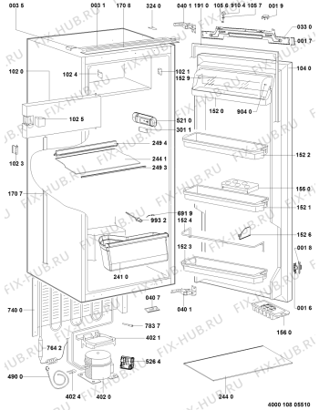 Схема №1 KVIE 1102 A+ с изображением Дверца для холодильника Whirlpool 481010754736