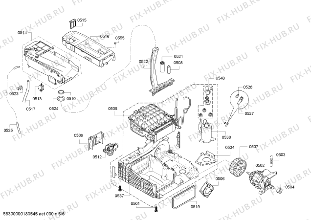 Схема №5 WTW86298SN Serie 4 selfCleaning condenser с изображением Вкладыш для сушильной машины Bosch 00632688