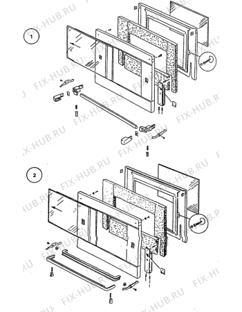 Взрыв-схема плиты (духовки) Voss 64414 - Схема узла H10 Main Oven Door (large)
