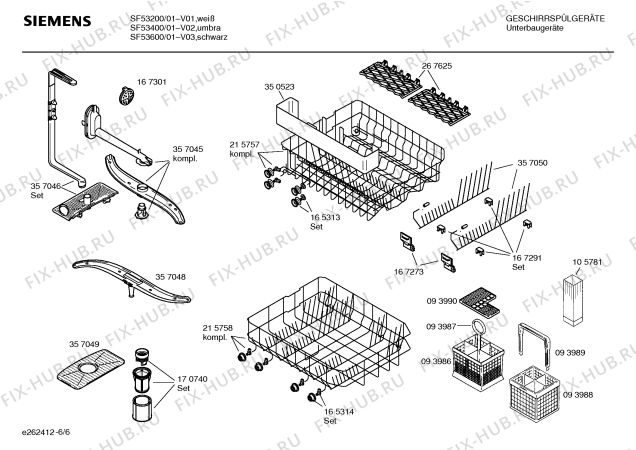 Схема №2 SF53500 с изображением Инструкция по эксплуатации для посудомойки Siemens 00525073