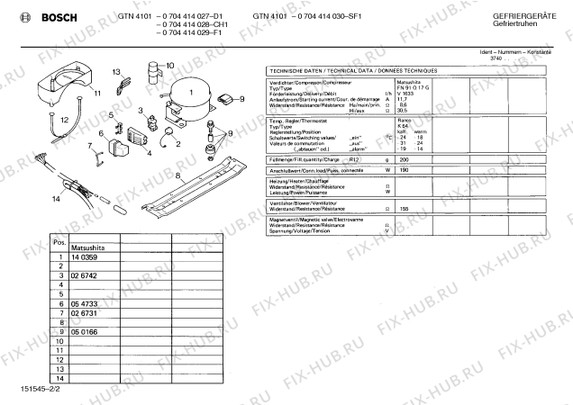 Взрыв-схема холодильника Bosch 0704414027 GTN4101 - Схема узла 02