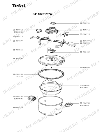 Схема №1 P4080742/07A с изображением Кастрюля для духовки Tefal SS-980729