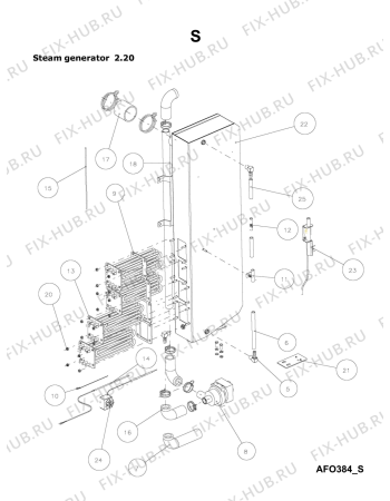 Схема №13 AFO 384 с изображением Всякое для комплектующей Whirlpool 482000000904