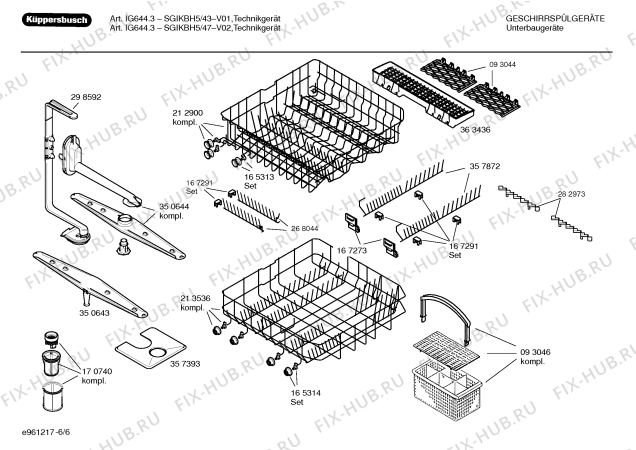 Схема №4 SGIKBH5 Art:IG644.3 с изображением Инструкция по эксплуатации для посудомойки Bosch 00588671