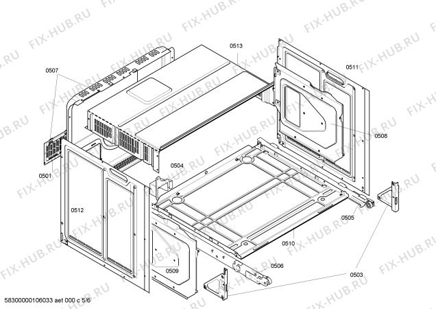 Схема №4 HE764260 IC3 с изображением Решетка для духового шкафа Siemens 00421992