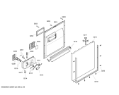 Схема №3 SE25M450FF с изображением Внешняя дверь для электропосудомоечной машины Bosch 00353701