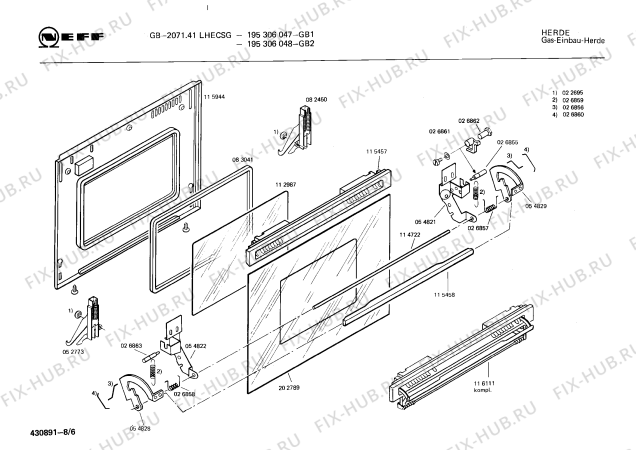 Схема №4 E1150G1 JOKER 50 C с изображением Пружина для плиты (духовки) Bosch 00026860