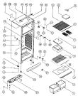 Схема №2 ETDF450XTR (F011617) с изображением Вентилятор для холодильника Indesit C00174763