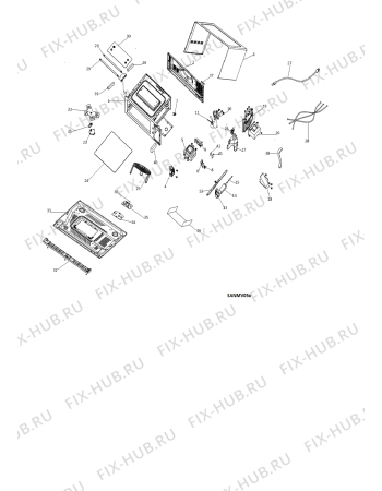 Схема №2 MWH2621MB (F095936) с изображением Дисплей для микроволновки Indesit C00480328