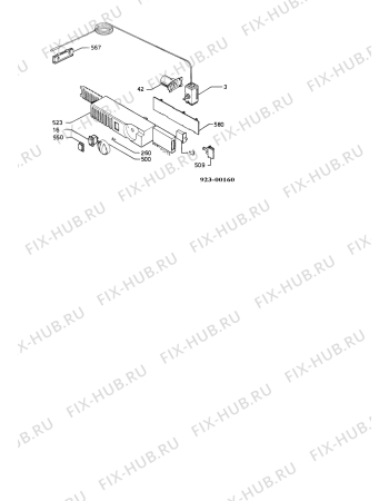 Взрыв-схема холодильника Electrolux ER1434U - Схема узла Thermostat