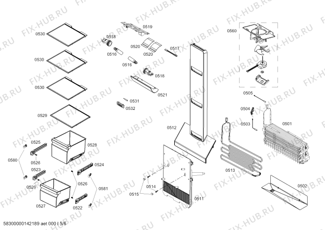 Схема №4 KAN62V40AU с изображением Шина для холодильника Bosch 12009824
