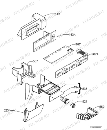 Взрыв-схема холодильника Aeg Electrolux SN91841-4I - Схема узла Diffusor