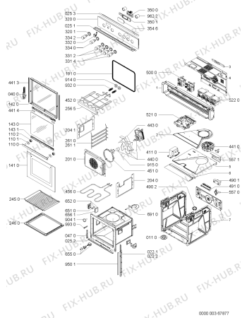 Схема №1 EMZ 5469/WS с изображением Панель для электропечи Whirlpool 481245249171