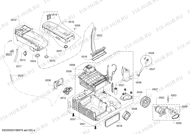 Схема №4 WTW87570CH SelfCleaning Condenser с изображением Панель управления для сушилки Bosch 11019811