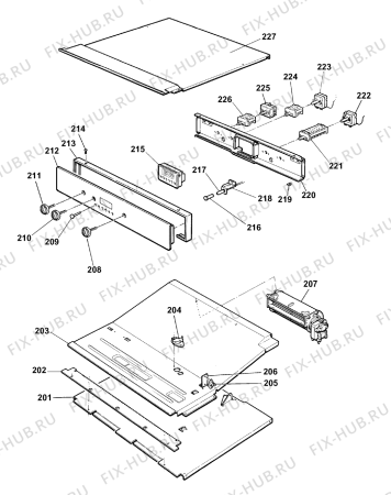 Схема №4 BU71K (F031611) с изображением Запчасть для духового шкафа Indesit C00225507