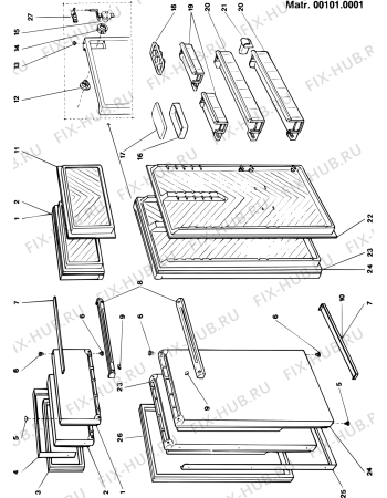 Схема №2 R3256WTL (F001768) с изображением Корпусная деталь для холодильника Indesit C00108765