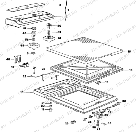 Взрыв-схема стиральной машины Electrolux WH2330 - Схема узла W30 Panel,User manual B