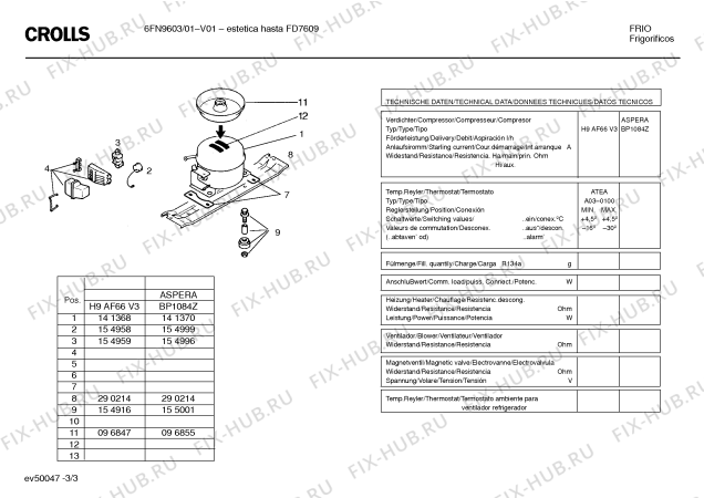 Схема №2 5FN170E с изображением Защитный выключатель мотора для холодильника Bosch 00154958