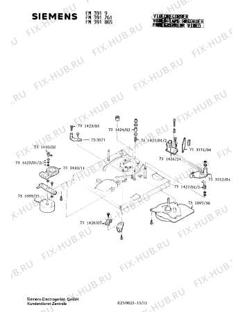 Взрыв-схема видеотехники Siemens FM391761 - Схема узла 11