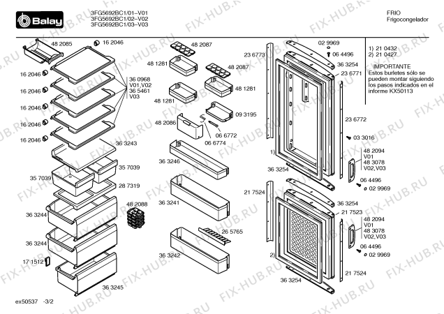 Схема №2 3FG5692GC1 с изображением Клапан для холодильника Bosch 00482086